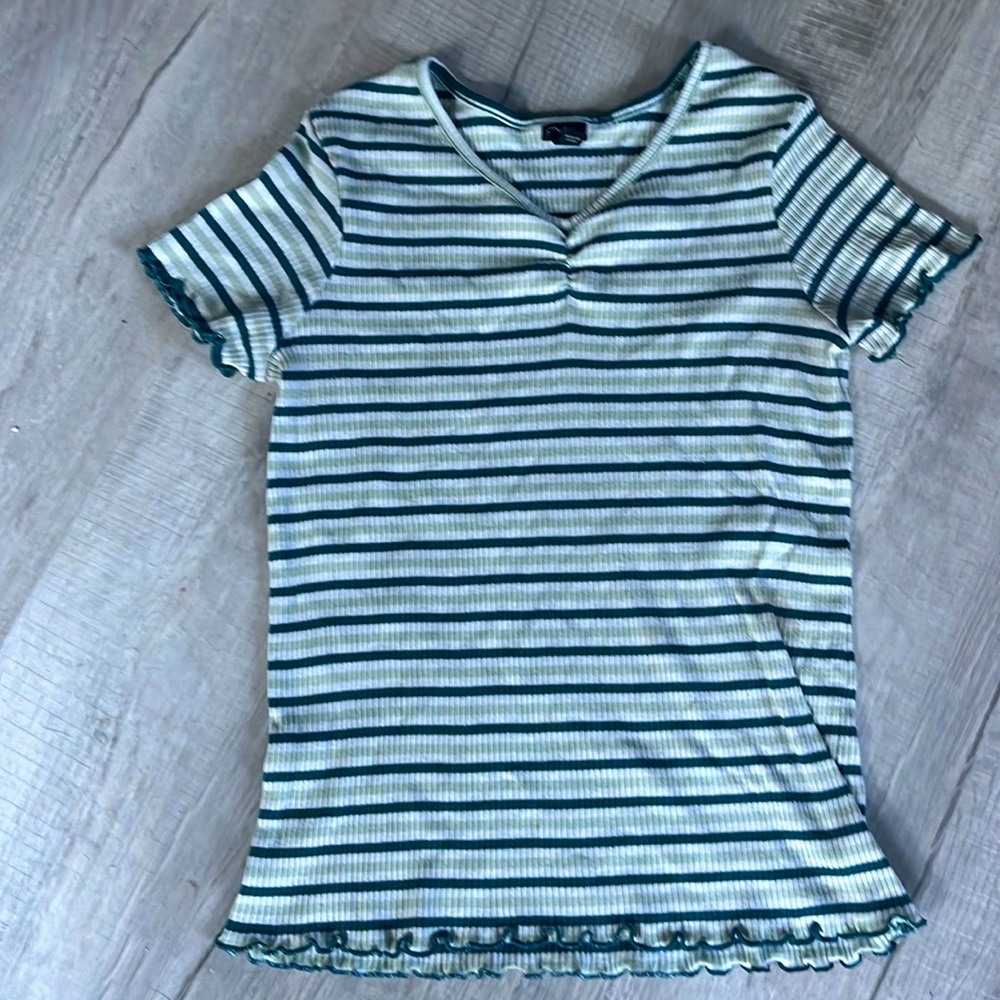 Cute girls stripe tee